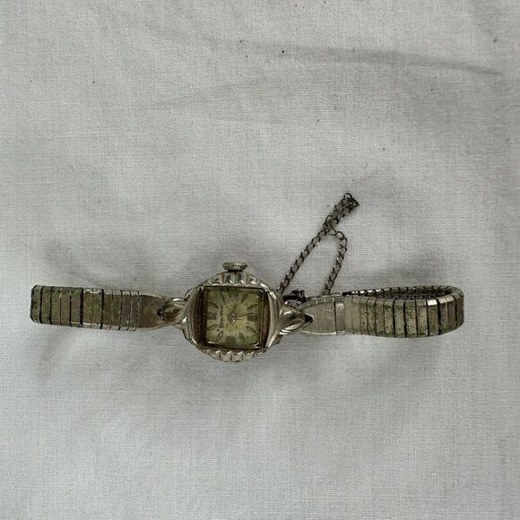 Bulova Women's Vintage Watch, M6, 10k R.G.P. Bezel, Parts/Repair, Stainless Back - Picture 2 of 10